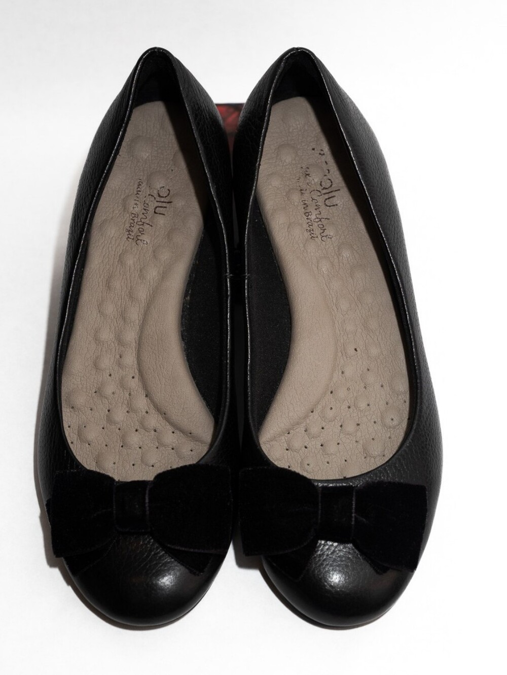 Ballet Flats W/bows Women's Comfy Slip-Ons Made In Brazil Size 7